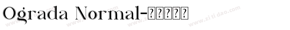 Ograda Normal字体转换